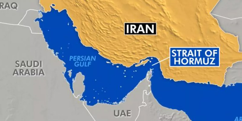 The Iranian Navy announced the closure of the Strait of Hormuz.